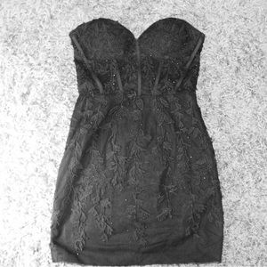 Black Lace Berlinova mini dress